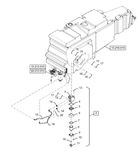 87477020 - шланг, топливный